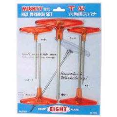 ALLEN KEY SET 2.5-6mm T HANDLE EIGHT BRAND