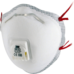3M™ 8833 Particulate Respirator - FFP3 R D
