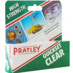 ADHESIVE PRATLEY 40ML Q/SET CLEAR