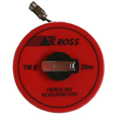 TAPE MEASURE 10M X12mm TM8 GP FIBREGLASS ROSS