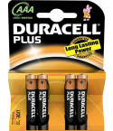 BATTERY MN2400 B4 1.5V "AAA" DURACELL Pkt 4 .B10011