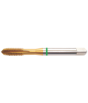 Somta Green Band Gun Nose Taps M3-M10 Metric Coarse – TiN Coated – HSSE-V3 For machine tapping of through holes in carbon steels.