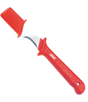 Major Tech VSKN013S VDE Stripping Knife, Curved Blade, Shoe, EN 60900