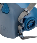 3M™ 7502 Half Mask - Medium (Light Blue)
Soft silicone face piece material for comfort and durability
