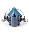 3M™ 7503 Half Mask - Large (Dark Blue)
Soft silicone face piece material for comfort and durability