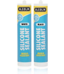SILICONE SEALANT BLACK 300ml 056-52 ALCOLIN K91 #12