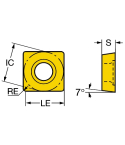 Sandvik Coromant SCMT 09 T3 08-PM 1525 CoroTurn™ 107 insert for turning