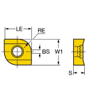 Sandvik Coromant L331.1A-04 35 23H-WL1025 CoroMill™ 331 insert for side & facemilling