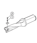 Sandvik Coromant A881-D0625LX19-03 CoroDrill® 881 indexable insert drill