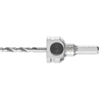 Quick-mounting system for hole saws, adapter sets