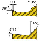 Sandvik Coromant CNMG 12 04 08-LC 1525 T-Max™ P insert for turning