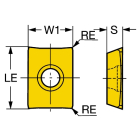 Sandvik Coromant LDHT 19 04 00-ML 1025 T-Max™ Long edge insert for milling