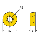 Sandvik Coromant RCHT 12 04 M0-PL 1025 CoroMill™ 200 insert for milling