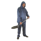 RAINSUIT NAVY RUBBERIZED L 2 PC + HOOD MTS