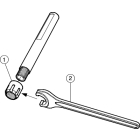 Sandvik Coromant CXS-E0500-04-X Cylindrical shank with flat to CoroTurn™ XS adaptor