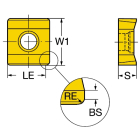 Sandvik Coromant N331.1A-05 45 08H-WL1025 CoroMill™ 331 insert for side & facemilling