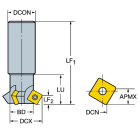 Sandvik Coromant R215.64-32V50-4512 U-Max™ chamfer milling cutter