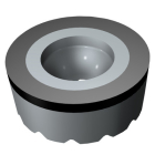Sandvik Coromant RCGW10T3MTED 7014 CoroTurn™ 107 insert with rail for turning